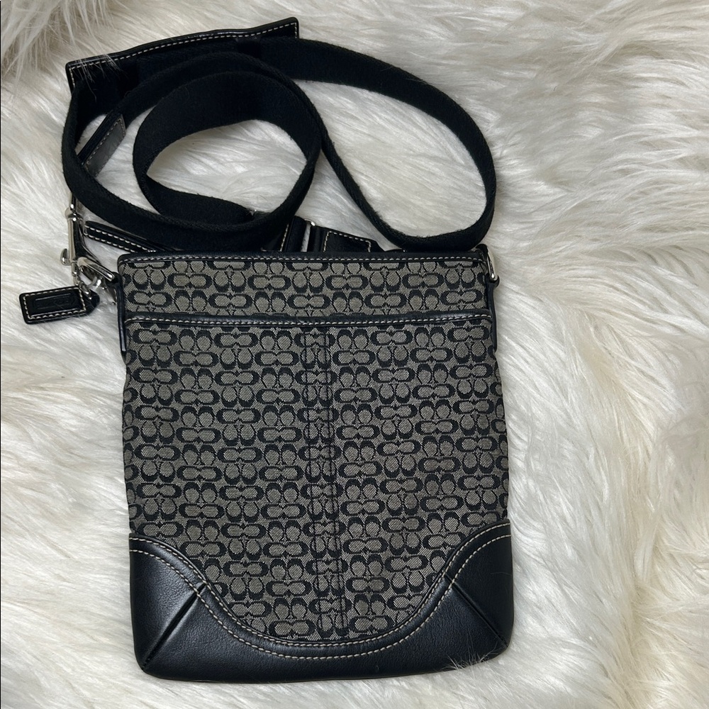 Vintage Coach Signature Canvas Crossbody Bag Mini Coach "c" Monogram Purse Small